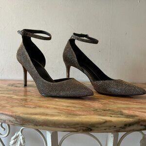 Banana Republic Madison Silver Sparkle Heels